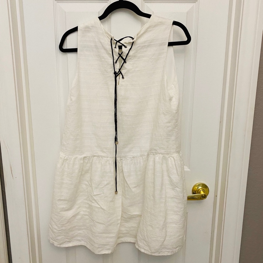 FRNCH Sleeveless Embroidered Dress Medium - Picture 4 of 5